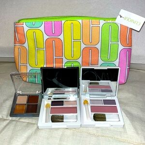 Clinique makeup case and eyeshadow/blush palette